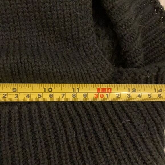 Love Token Knit Black Sweater Vest Shrug Trimmed in Rabbit Fur Womens Size XS - Picture 8 of 12